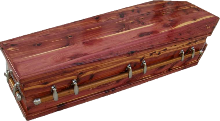 Cedar Box Coffin - Made in Texas - Affordable, only $500