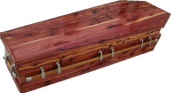 Cedar Box Coffin - Made in Texas - Affordable, only $500